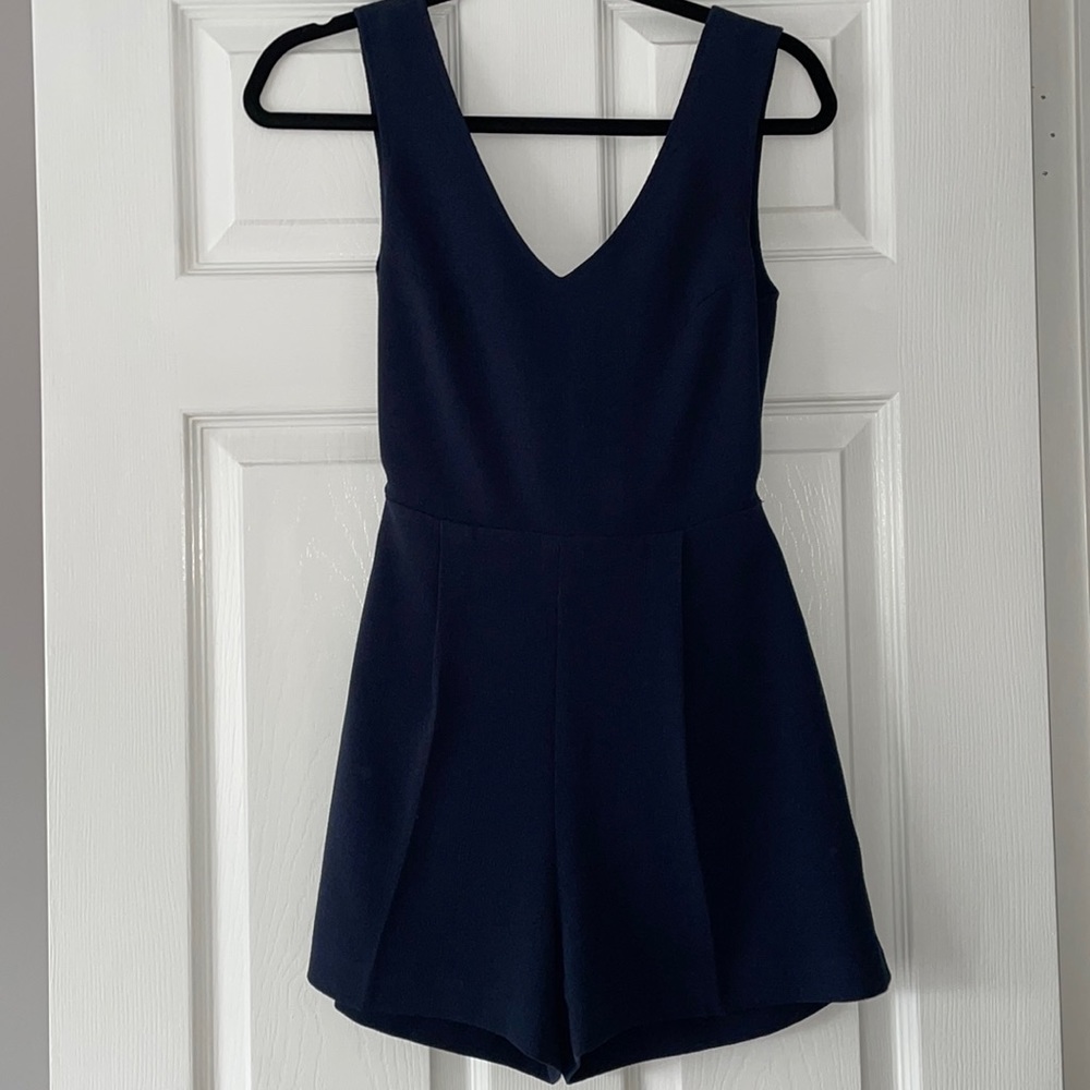 Tailored jumpsuit with tie back